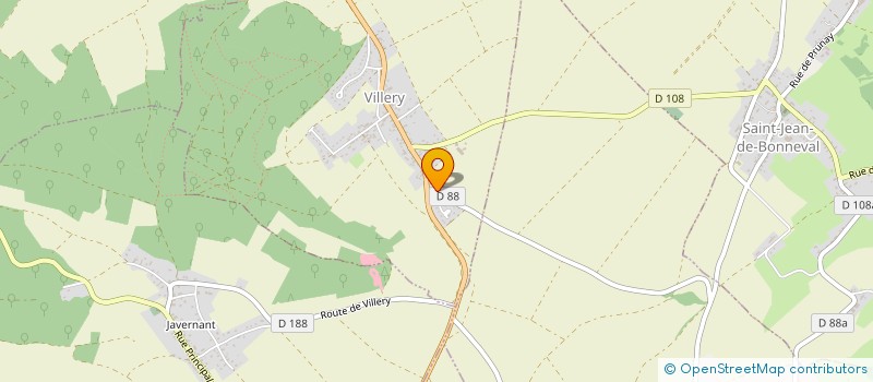 localisation de l'entreprise MADAME SYLVIE AUGEREAU  VILLERY