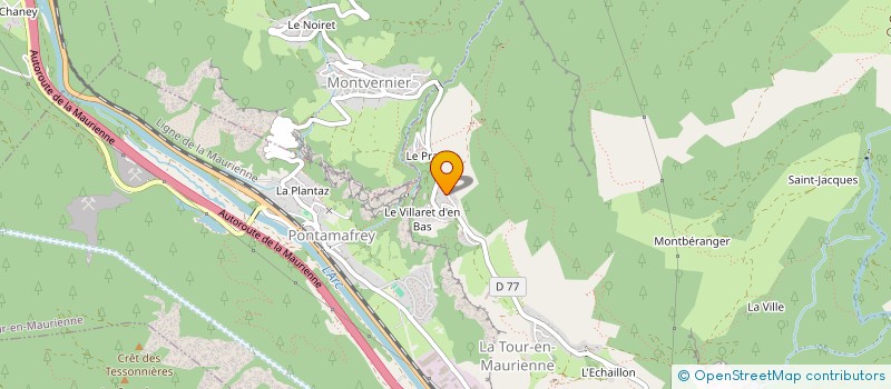 localisation de l'entreprise MADAME SYLVIE AUGERT à FONTCOUVERTE-LA TOUSSUIRE