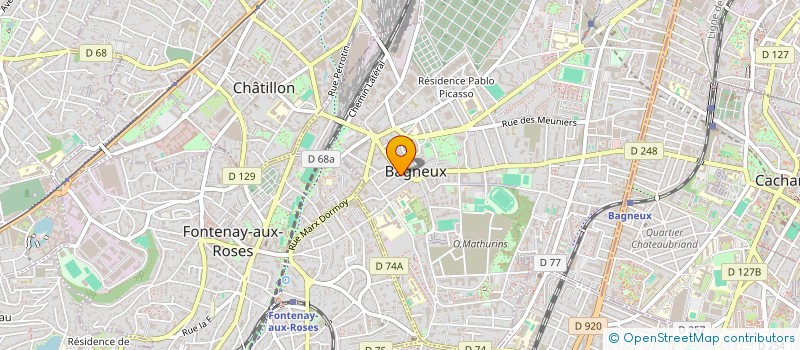 localisation de l'entreprise MADAME SYLVIE BABIN  BAGNEUX