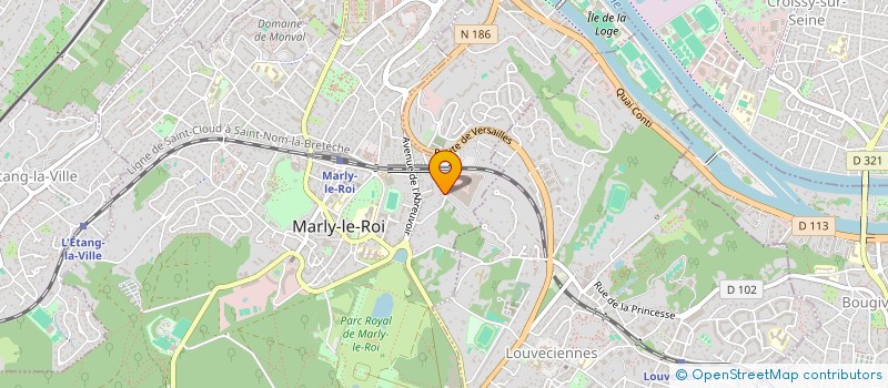 localisation de l'entreprise MADAME SYLVIE BABINEAU  MARLY-LE-ROI