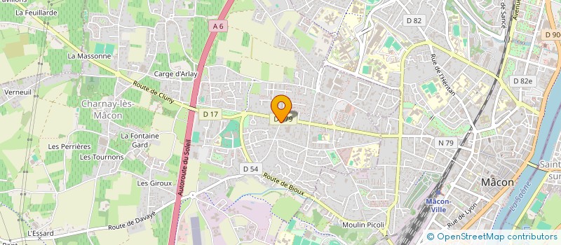 localisation de l'entreprise MADAME SYLVIE BACHELET à CHARNAY-LES-MACON