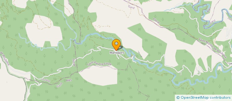 localisation de l'entreprise MADAME SYLVIE BAGUR  SAINT-PAUL-LA-COSTE