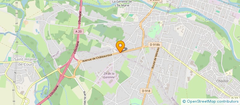 localisation de l'entreprise MADAME SYLVIE BAILLARGEAU  VIERZON