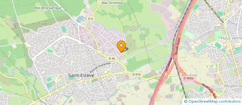 localisation de l'entreprise MADAME SYLVIE BAILLS  SAINT-ESTEVE