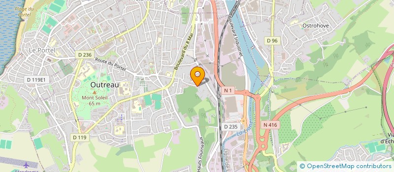 localisation de l'entreprise MADAME SYLVIE BAILLY  OUTREAU