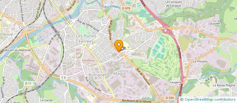 localisation de l'entreprise MADAME SYLVIE BALLET  LIMOGES