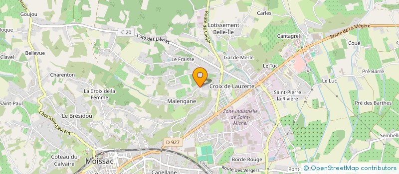 localisation de l'entreprise MADAME SYLVIE BARANGER à MOISSAC