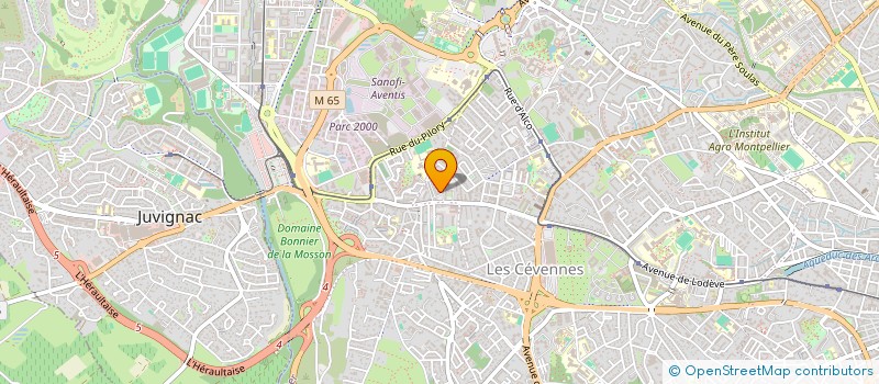 localisation de l'entreprise MADAME SYLVIE BARBARIN  MONTPELLIER