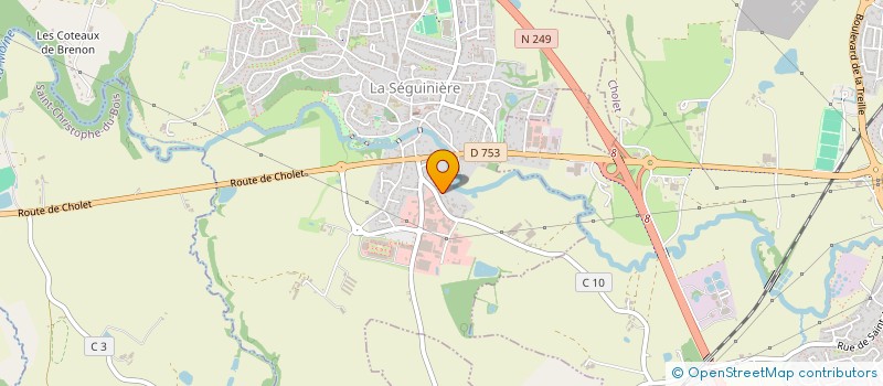 localisation de l'entreprise MADAME SYLVIE BARBEAU  LA SEGUINIERE