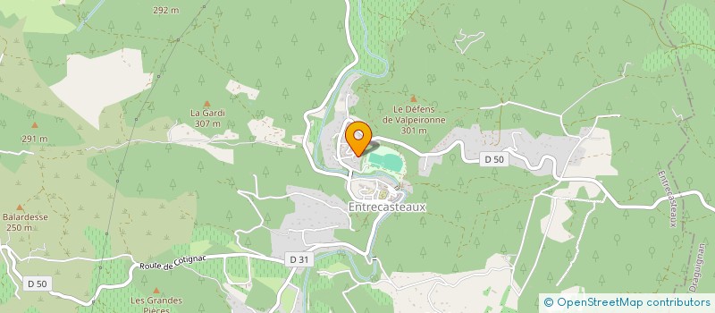 localisation de l'entreprise MADAME SYLVIE BARDEL  ENTRECASTEAUX