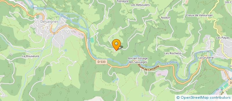 localisation de l'entreprise MADAME SYLVIE BARDOUX  DESAIGNES