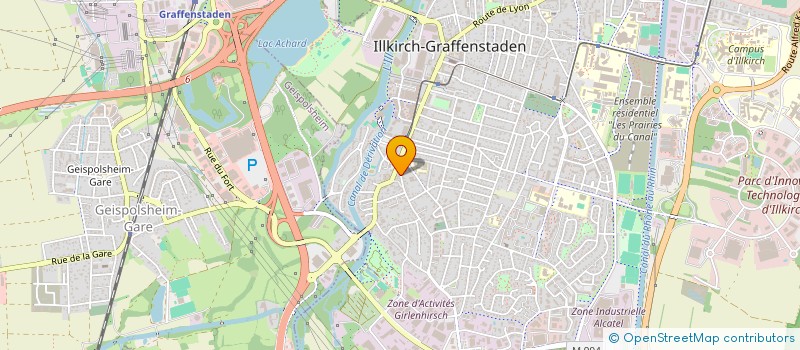 localisation de l'entreprise MADAME SYLVIE BARNASSON  ILLKIRCH-GRAFFENSTADEN