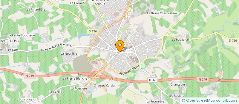 localisation de l'entreprise MADAME SYLVIE BARON  VALLET