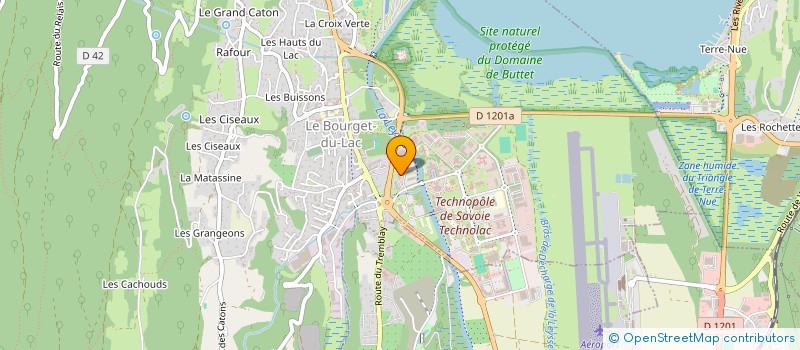 localisation de l'entreprise MADAME SYLVIE BARON  LE BOURGET-DU-LAC