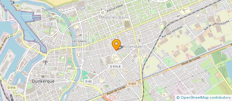 localisation de l'entreprise MADAME SYLVIE BARON à DUNKERQUE