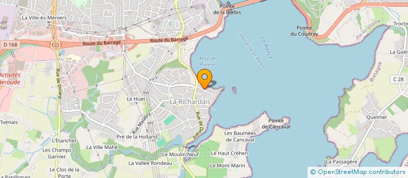 localisation de l'entreprise MADAME SYLVIE BARRAGUE à LA RICHARDAIS