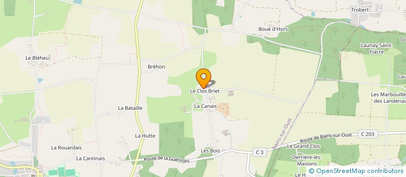 localisation de l'entreprise MADAME SYLVIE BARREAU à BAINS-SUR-OUST