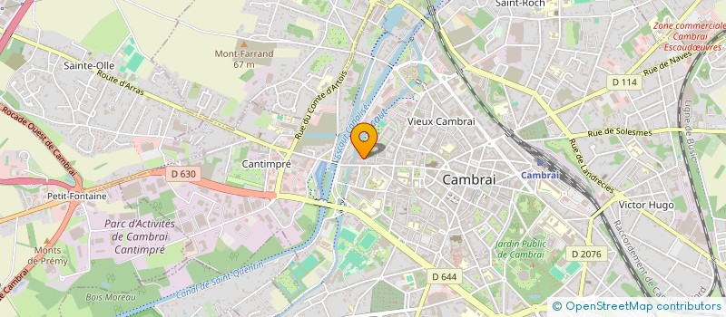 localisation de l'entreprise MADAME SYLVIE BARRET  CAMBRAI