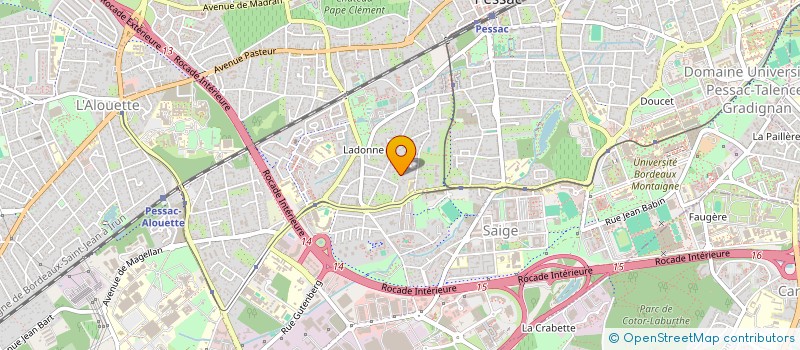 localisation de l'entreprise MADAME SYLVIE BARRIERE  PESSAC