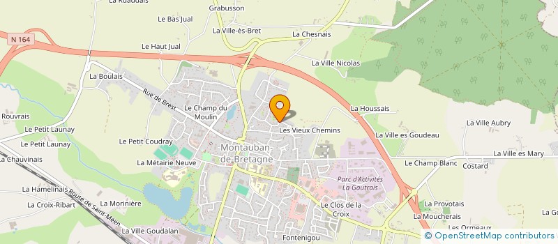 localisation de l'entreprise MADAME SYLVIE BARROIS  MONTAUBAN-DE-BRETAGNE