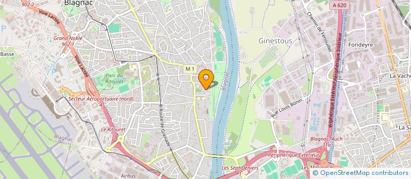 localisation de l'entreprise MADAME SYLVIE BARTHE  BLAGNAC