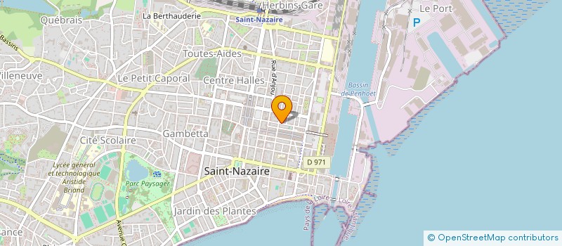 localisation de l'entreprise MADAME SYLVIE BAUDOUIN  SAINT-NAZAIRE