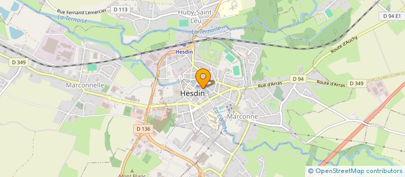 localisation de l'entreprise MADAME SYLVIE BAYART  HESDIN