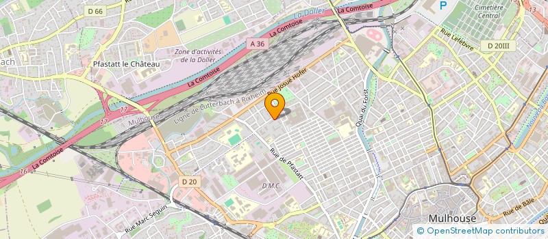 localisation de l'entreprise MADAME SYLVIE BAYER  MULHOUSE