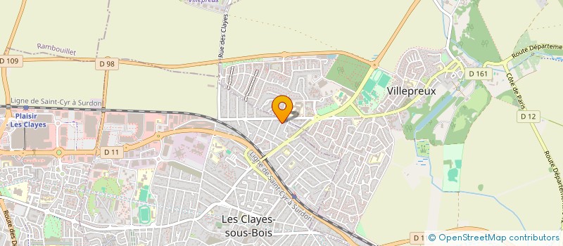 localisation de l'entreprise MADAME SYLVIE BEAUDIER  LES CLAYES-SOUS-BOIS