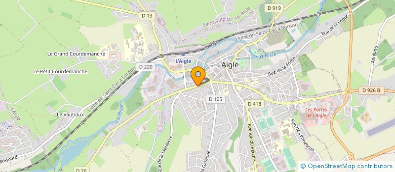 localisation de l'entreprise MADAME SYLVIE BEAUDOIRE à L'AIGLE