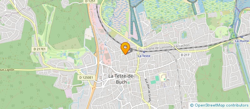 localisation de l'entreprise MADAME SYLVIE BEAUGENDRE à LA TESTE-DE-BUCH