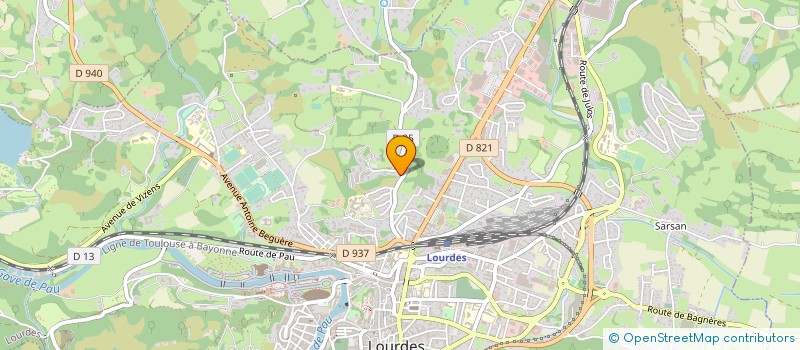 localisation de l'entreprise MADAME SYLVIE BEAUJOUAN  LOURDES