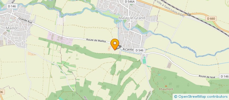 localisation de l'entreprise MADAME SYLVIE BEAUVALLET  MALAY-LE-GRAND