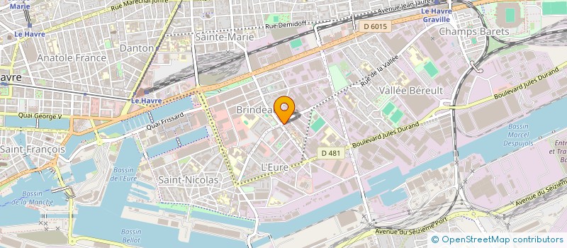 localisation de l'entreprise MADAME SYLVIE BECAUD  LE HAVRE