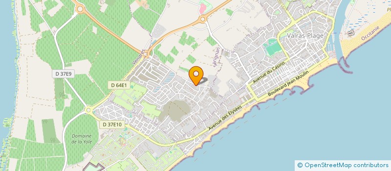 localisation de l'entreprise MADAME SYLVIE BEE  SERIGNAN