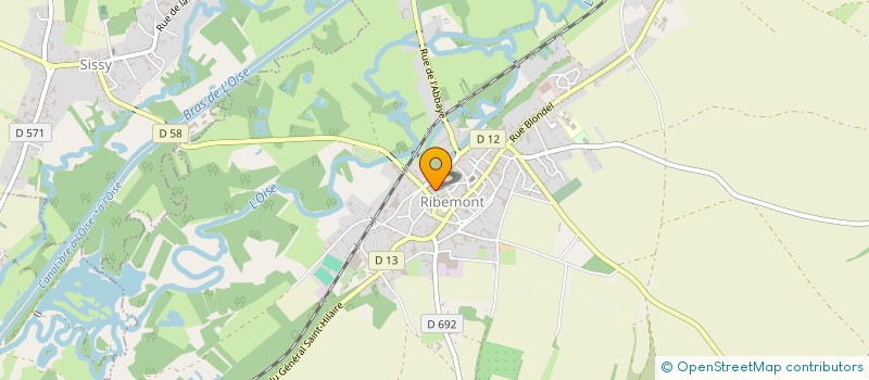 localisation de l'entreprise MADAME SYLVIE BEIRNAERT à RIBEMONT