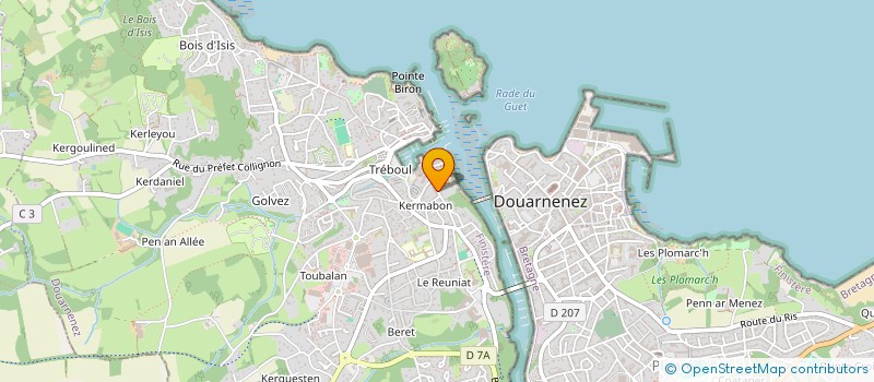 localisation de l'entreprise MADAME SYLVIE BELBEOCH à DOUARNENEZ