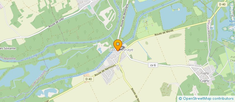 localisation de l'entreprise MADAME SYLVIE BELLANGER  LA GENEVRAYE