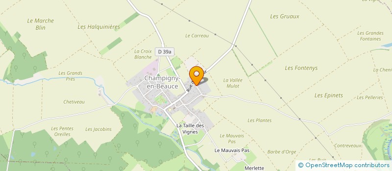 localisation de l'entreprise MADAME SYLVIE BELLARD  CHAMPIGNY-EN-BEAUCE