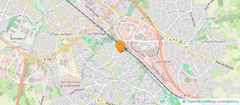 localisation de l'entreprise MADAME SYLVIE BELLAUD  TREGUEUX