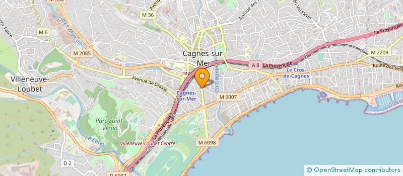 localisation de l'entreprise MADAME SYLVIE BELLEVAULT à CAGNES-SUR-MER