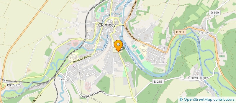 localisation de l'entreprise MADAME SYLVIE BENECH à CLAMECY