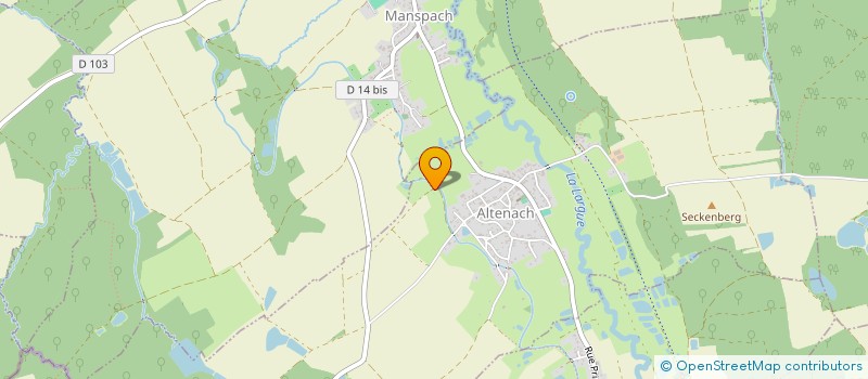 localisation de l'entreprise MADAME SYLVIE BENTZINGER  ALTENACH