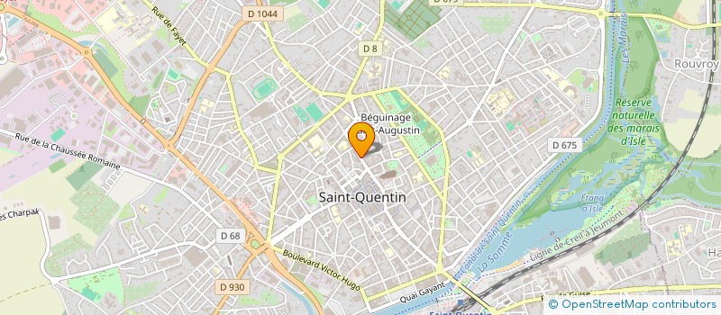 localisation de l'entreprise MADAME SYLVIE BEQUIN à SAINT-QUENTIN