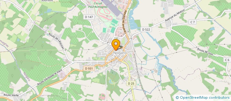 localisation de l'entreprise MADAME SYLVIE BERARD  NOGARO