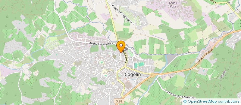 localisation de l'entreprise MADAME SYLVIE BERENGUIER  COGOLIN