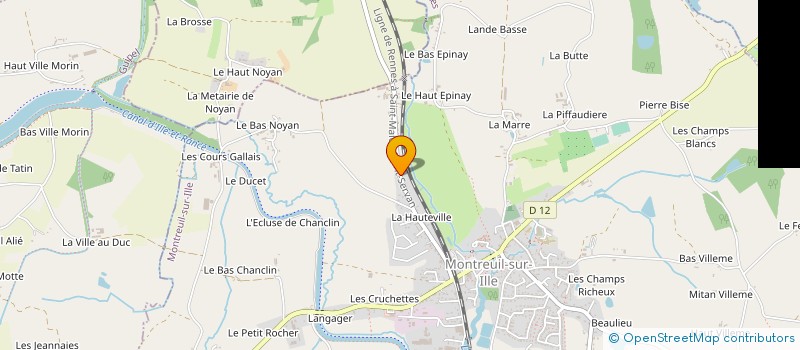localisation de l'entreprise MADAME SYLVIE BERHAULT à MONTREUIL-SUR-ILLE