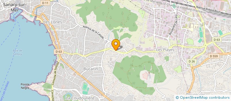 localisation de l'entreprise MADAME SYLVIE BERJA MATHIEU  SIX-FOURS-LES-PLAGES