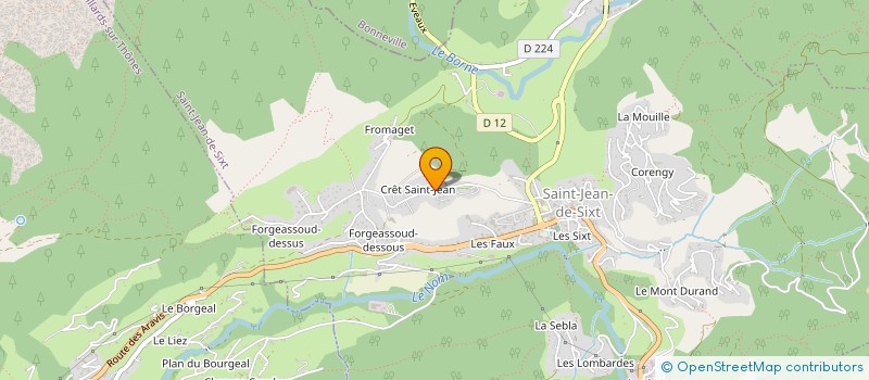 localisation de l'entreprise MADAME SYLVIE BERNARD  SAINT-JEAN-DE-SIXT