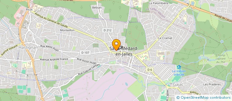 localisation de l'entreprise MADAME SYLVIE BERNARDEAUX  SAINT-MEDARD-EN-JALLES